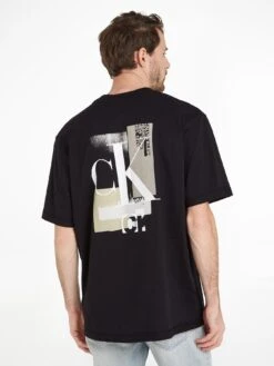Calvin Klein Jeans Connected Layer Landscape T-shirt - Black 