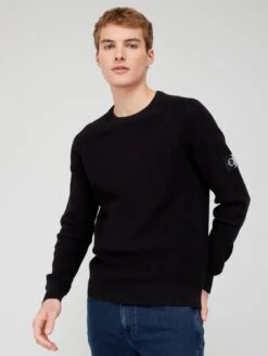 Calvin Klein Jeans Badge Easy Sweater - Black 