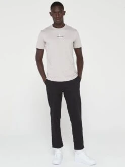 Calvin Klein Jeans Monologo Regular T-shirt - Grey  -Barbou Clothing Shop VJV5Y SQ3 0000000005 GREY MDo