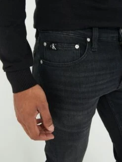 Calvin Klein Jeans Slim Fit Jean - Black -Barbou Clothing Shop VJV62 SQ4 0000000004 BLACK MDd
