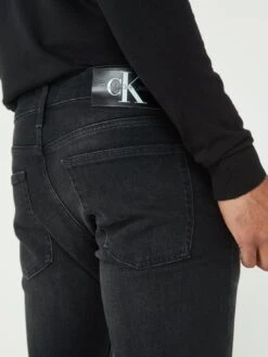 Calvin Klein Jeans Slim Fit Jean - Black -Barbou Clothing Shop VJV62 SQ5 0000000004 BLACK MDd1