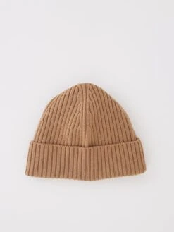 Lacoste Ribbed Beanie Hat - Brown -Barbou Clothing Shop VJW5V SQ4 0000000143 BROWN SLd1