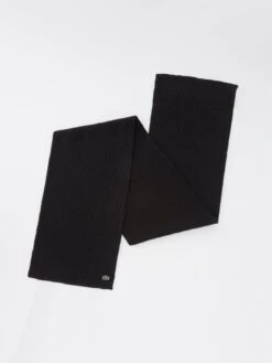 Lacoste Wool Scarf - Black -Barbou Clothing Shop VJW69 SQ5 0000000004 BLACK SLd2