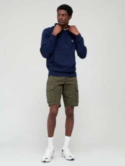 Lacoste Core Fleece Overhead Hoodie - Dark Blue -Barbou Clothing Shop VJW6G SQ3 0000000354 DARK BLUE MDo