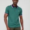 Lacoste Tipped Collar Polo Shirt - Dark Green -Barbou Clothing Shop VJW6K SQ1 0000000630 DARK GREEN MDf