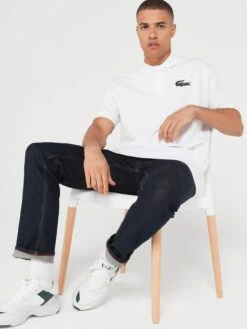 Lacoste Large Croc Oversized Polo Shirt - White 9 Lacoste Large Croc Oversized Polo Shirt - White -Barbou Clothing Shop VJW6N SQ4 0000000013 WHITE MDd