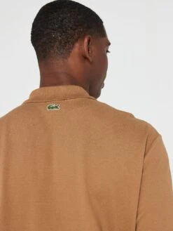 Lacoste Large Croc Oversized Polo Shirt - Brown -Barbou Clothing Shop VJW6P SQ5 0000000143 BROWN MDd1
