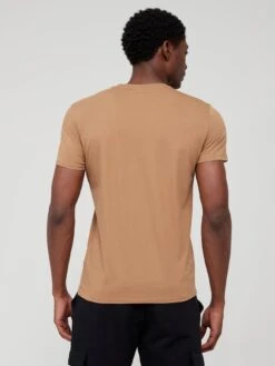 Lacoste Pima Cotton T-shirt - Brown -Barbou Clothing Shop VJW74 SQ2 0000000143 BROWN MDb
