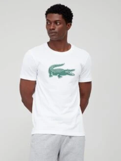 Lacoste Large Croc T-shirt - White