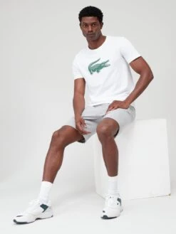Lacoste Large Croc T-shirt - White -Barbou Clothing Shop VJW77 SQ4 0000000013 WHITE MDd