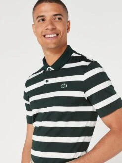 Lacoste Golf Block Stripe Polo Shirt - White/Black 9 Lacoste Golf Block Stripe Polo Shirt - White/Black -Barbou Clothing Shop VJW7H SQ4 0000000004 BLACK MDd