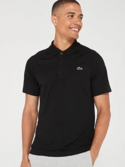 Lacoste Lightweight Ultradry Polo Shirt - Black