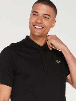 Lacoste Lightweight Ultradry Polo Shirt - Black -Barbou Clothing Shop VJW7O SQ4 0000000004 BLACK MDd