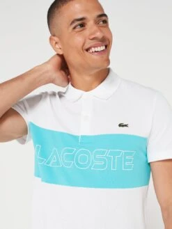 Lacoste Colour Block Polo Shirt - White -Barbou Clothing Shop VJW8E SQ4 0000000013 WHITE MDd