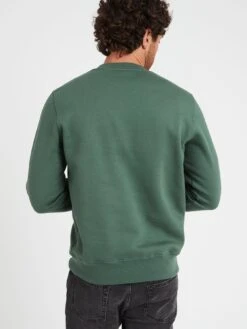 Lacoste Taped Crew Sweatshirt - Dark Green -Barbou Clothing Shop VJWAB SQ2 0000000630 DARK GREEN MDb