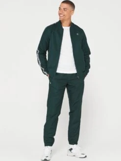 Lacoste Neo Heritage Taped Co-Ord Tracksuit - Dark Green -Barbou Clothing Shop VJWAG SQ3 0000000004 BLACK MDo