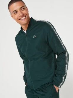 Lacoste Neo Heritage Taped Co-Ord Tracksuit - Dark Green -Barbou Clothing Shop VJWAG SQ4 0000000004 BLACK MDd