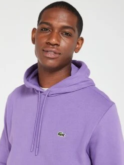 Lacoste Core Fleece Overhead Hoodie - Purple -Barbou Clothing Shop VJWAO SQ4 0000000039 PURPLE MDd