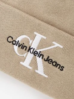 Calvin Klein Jeans Monologo Embro Beanie -Barbou Clothing Shop VJXVF SQ4 0000000108 BEIGE SLd1