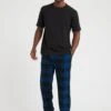 Calvin Klein Short Sleeve Pyjama Pants Set - Black/Blue -Barbou Clothing Shop VJXWJ SQ1 0000000029 MULTI MDf