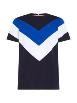 Tommy Sport Colourblock Short Sleeve T-shirt - Blue  -Barbou Clothing Shop VK12P SQ6 0000000020 BLUE MDd2