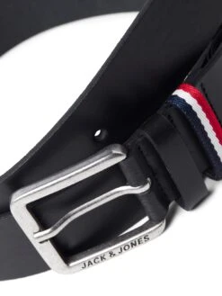 Jack & Jones Jack & Jones Espo Leather Belt - Black -Barbou Clothing Shop VK2ES SQ4 0000000004 BLACK SLd1