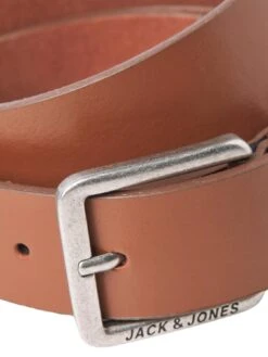 Jack & Jones Jack & Jones Espo Leather Belt - Brown -Barbou Clothing Shop VK2ET SQ4 0000000143 BROWN SLd1
