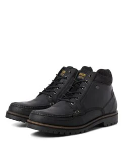 Jack & Jones Brockwell Moc Boot Boots - Anthracite - Black -Barbou Clothing Shop VK2FS SQ3 0000000004 BLACK SLf