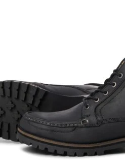 Jack & Jones Brockwell Moc Boot Boots - Anthracite - Black -Barbou Clothing Shop VK2FS SQ5 0000000004 BLACK SLu