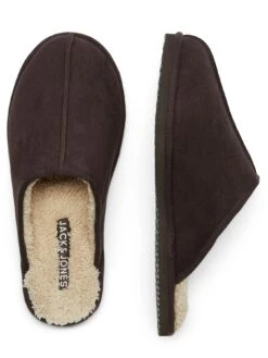 Jack & Jones Jack & Jones Mule Slippers - Dark Brown -Barbou Clothing Shop VK2FT SQ4 0000000014 DARK BROWN SLt