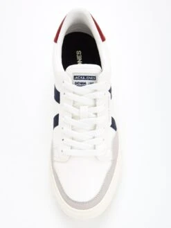 Jack & Jones Jack & Jones Faux Leather Trainers - White -Barbou Clothing Shop VK2IT SQ4 0000000013 WHITE SLt