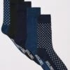 Jack & Jones 5-Pack Dot Socks - Blue 2 Jack & Jones 5-Pack Dot Socks - Blue -Barbou Clothing Shop VK349 SQ1 0000000020 BLUE PKf