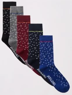 Jack & Jones Jack & Jones 5-Pack Socks - Grey