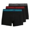 Jack & Jones Jack & Jones 3-Pack Logo Waistband Boxer Briefs - Black -Barbou Clothing Shop VK35R SQ1 0000000004 BLACK SLf