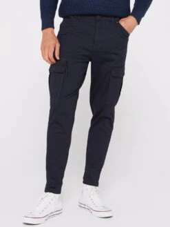 Jack & Jones Ace Carrot Fit Cargo Trousers - Navy