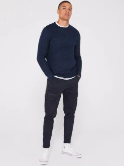 Jack & Jones Ace Carrot Fit Cargo Trousers - Navy -Barbou Clothing Shop VKNYY SQ3 0000000048 NAVY MDo