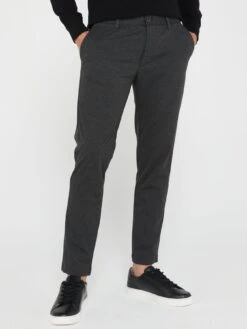 Jack & Jones Jack & Jones Marco Slim Fit Jersey Chino Trousers - Dark Grey