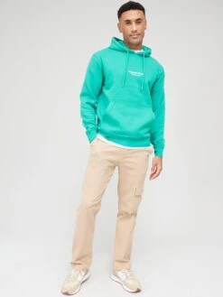 Jack & Jones Small Chest Logo Hoodie - Bright Green -Barbou Clothing Shop VKNZI SQ3 0000000188 BRIGHT GREEN MDo