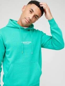 Jack & Jones Small Chest Logo Hoodie - Bright Green -Barbou Clothing Shop VKNZI SQ4 0000000188 BRIGHT GREEN MDd
