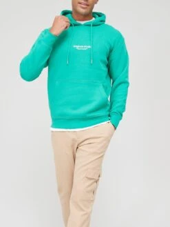 Jack & Jones Small Chest Logo Hoodie - Bright Green -Barbou Clothing Shop VKNZI SQ5 0000000188 BRIGHT GREEN MDd1