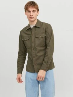 Jack & Jones Jack & Jones Eddie Twill Overshirt - Green