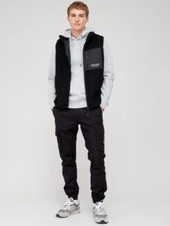 Jack & Jones Fleece Gilet - Black -Barbou Clothing Shop VKO3L SQ3 0000000004 BLACK MDo