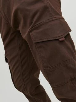Jack & Jones Jack & Jones Paul Flake Cuffed Cargo Trousers - Brown -Barbou Clothing Shop VKO3U SQ4 0000000143 BROWN MDd