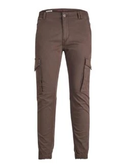 Jack & Jones Jack & Jones Paul Flake Cuffed Cargo Trousers - Brown -Barbou Clothing Shop VKO3U SQ6 0000000143 BROWN MDd2