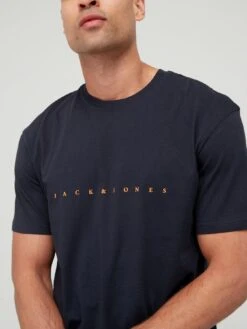 Jack & Jones Star Chest Logo T-shirt - Navy -Barbou Clothing Shop VKO3Y SQ4 0000000048 NAVY MDd