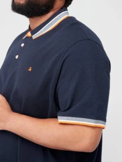 Jack & Jones Jack & Jones Plus Paulos Polo Shirt - Black -Barbou Clothing Shop VKO5D SQ5 0000000004 BLACK MDd1