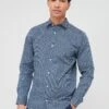 Jack & Jones Premium Stretch Slim Fit Shirt - Dark Blue -Barbou Clothing Shop VKO5I SQ1 0000000354 DARK BLUE MDf
