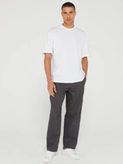 Jack & Jones Wide Leg Trousers - Dark Grey -Barbou Clothing Shop VKO6T SQ6 0000000070 DARK GREY MDd2