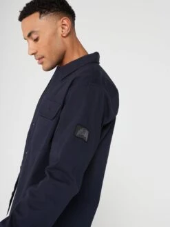 Jack & Jones Jack & Jones Double Pocket Overshirt - Navy -Barbou Clothing Shop VKO77 SQ4 0000000048 NAVY MDd