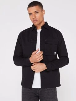Jack & Jones Utility Pocket Shirt - Black